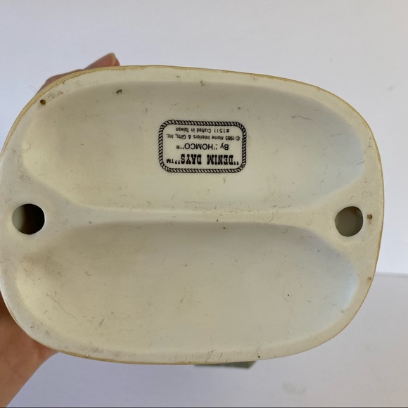 VTG 1985 Homco Home Interiors Denim Days Danny's Mom Bisque Figurine w/Tag 1511 - Picture 8 of 10